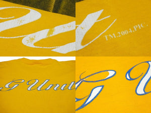 G-Unit 50cent 半袖 ヴィンテージ Ｔシャツ フルーツオブザルーム イエロー コットン サイズXL 2004 美品 中古 59803