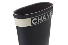 Load image into Gallery viewer, CHANEL シャネル レインブーツ ココマーク ロゴ バイカラー ブラック ホワイト ラバー サイズ36 U G34076 美品 中古 59809