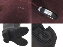 Load image into Gallery viewer, CHANEL シャネル レインブーツ ココマーク ロゴ バイカラー ブラック ホワイト ラバー サイズ36 U G34076 美品 中古 59809