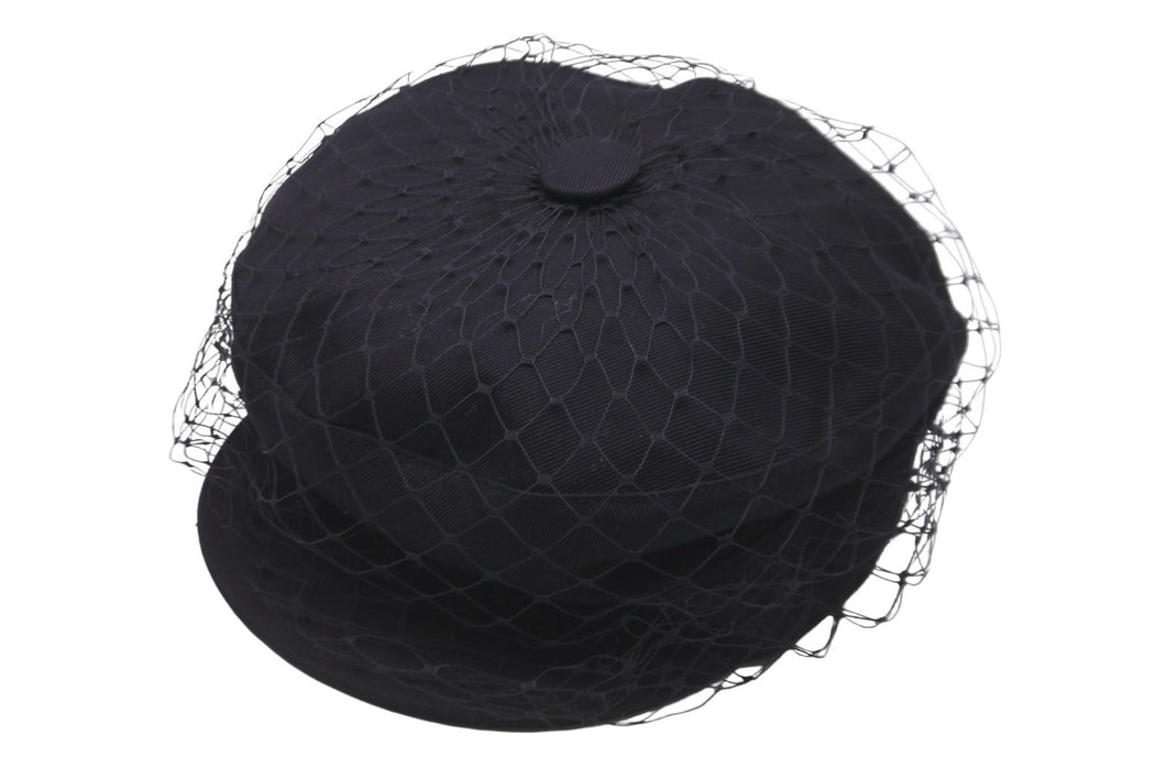 Christian Dior クリスチャンディオール ネットチュールキャスケット 86ATY920G130 2023SS コットン ブラック 59 美品 中古 59831