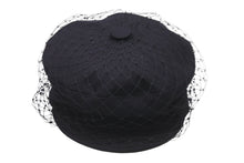 画像をギャラリービューアに読み込む, Christian Dior クリスチャンディオール ネットチュールキャスケット 86ATY920G130 2023SS コットン ブラック 59 美品 中古 59831