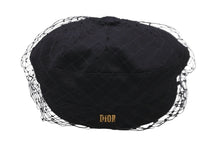 画像をギャラリービューアに読み込む, Christian Dior クリスチャンディオール ネットチュールキャスケット 86ATY920G130 2023SS コットン ブラック 59 美品 中古 59831