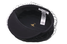 画像をギャラリービューアに読み込む, Christian Dior クリスチャンディオール ネットチュールキャスケット 86ATY920G130 2023SS コットン ブラック 59 美品 中古 59831