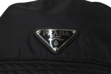 画像をギャラリービューアに読み込む, PRADA プラダ ナイロン バケットハット ブラック 帽子 トライアングルロゴ注目 サイズS 美品 中古 59832 