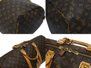 LOUIS VUITTON ルイヴィトン キーポル50 ボストンバッグ M41426 モノグラムキャンバス ブラウン ゴールド金具 美品 中古 4b005984