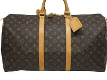 Load image into Gallery viewer, LOUIS VUITTON ルイヴィトン キーポル50 ボストンバッグ M41426 モノグラムキャンバス ブラウン ゴールド金具 美品 中古 4b005984