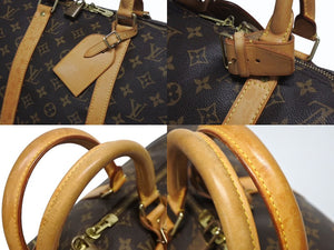 LOUIS VUITTON ルイヴィトン キーポル50 ボストンバッグ M41426 モノグラムキャンバス ブラウン ゴールド金具 美品 中古 4b005984