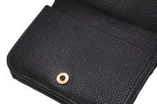 Load image into Gallery viewer, BALENCIAGA バレンシアガ 三つ折り財布 ミニウォレット BB ロゴ ブラック 601387 レザー ゴールド金具 良品 中古 59848