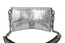 Load image into Gallery viewer, BALENCIAGA バレンシアガ ショルダーバッグ Downtown XS ダウンタウン 689121 チェーンショルダー シルバー 美品 中古 59854