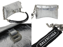Load image into Gallery viewer, BALENCIAGA バレンシアガ ショルダーバッグ Downtown XS ダウンタウン 689121 チェーンショルダー シルバー 美品 中古 59854