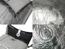 Load image into Gallery viewer, BALENCIAGA バレンシアガ ショルダーバッグ Downtown XS ダウンタウン 689121 チェーンショルダー シルバー 美品 中古 59854