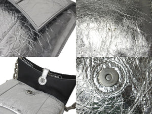 BALENCIAGA バレンシアガ ショルダーバッグ Downtown XS ダウンタウン 689121 チェーンショルダー シルバー 美品 中古 59854