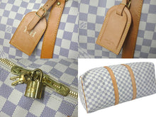 Load image into Gallery viewer, LOUIS VUITTON ルイヴィトン ボストンバッグ キーポル50 ダミエアズール N41430 ホワイト 美品 中古 59856