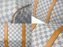 Load image into Gallery viewer, LOUIS VUITTON ルイヴィトン ボストンバッグ キーポル50 ダミエアズール N41430 ホワイト 美品 中古 59856