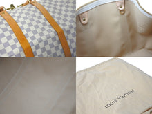 Load image into Gallery viewer, LOUIS VUITTON ルイヴィトン ボストンバッグ キーポル50 ダミエアズール N41430 ホワイト 美品 中古 59856