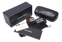 Load image into Gallery viewer, CHANEL シャネル サングラス ココマーク サイズ58◻︎17 140 プラスチック シルバー金具 5344-A c.1521/S5 美品 中古 59857