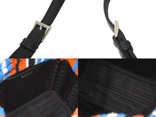 画像をギャラリービューアに読み込む, 極美品 PRADA プラダ RICAMO BAIADERA 2WAY ハンドバッグ 1BA343 ショルダーバッグ ロゴ エンブロイダリー マルチカラー 中古 59858 