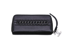Load image into Gallery viewer, 極美品 CHANEL シャネル カードケース ココマーク ワイルドステッチ 10番台 レザー ブラック シルバー金具 中古 59879
