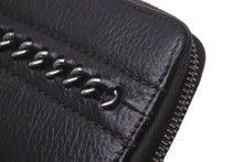 Load image into Gallery viewer, 極美品 CHANEL シャネル カードケース ココマーク ワイルドステッチ 10番台 レザー ブラック シルバー金具 中古 59879
