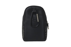 DIOR HOMME ディオール オム ポーチ 小物入れ レザー ブラック ホワイト レッド カラビナ シルバー金具 美品 中古 59883