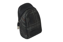 Load image into Gallery viewer, DIOR HOMME ディオール オム ポーチ 小物入れ レザー ブラック ホワイト レッド カラビナ シルバー金具 美品 中古 59883