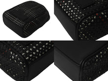 Load image into Gallery viewer, DIOR HOMME ディオール オム ポーチ 小物入れ レザー ブラック ホワイト レッド カラビナ シルバー金具 美品 中古 59883