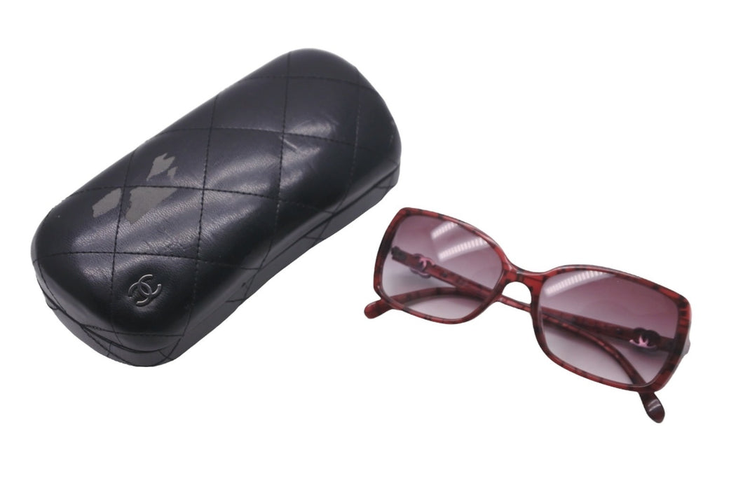 CHANEL シャネル サングラス ココマーク サイズ54◻︎16 135 プラスチック レッド 5218-A c.1306/3P 美品 中古 59886