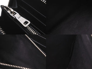 PRADA プラダ 長財布 ラウンドファスナー スタッズ ブラック レザー 1M0506 シルバー金具 美品 中古 59888 