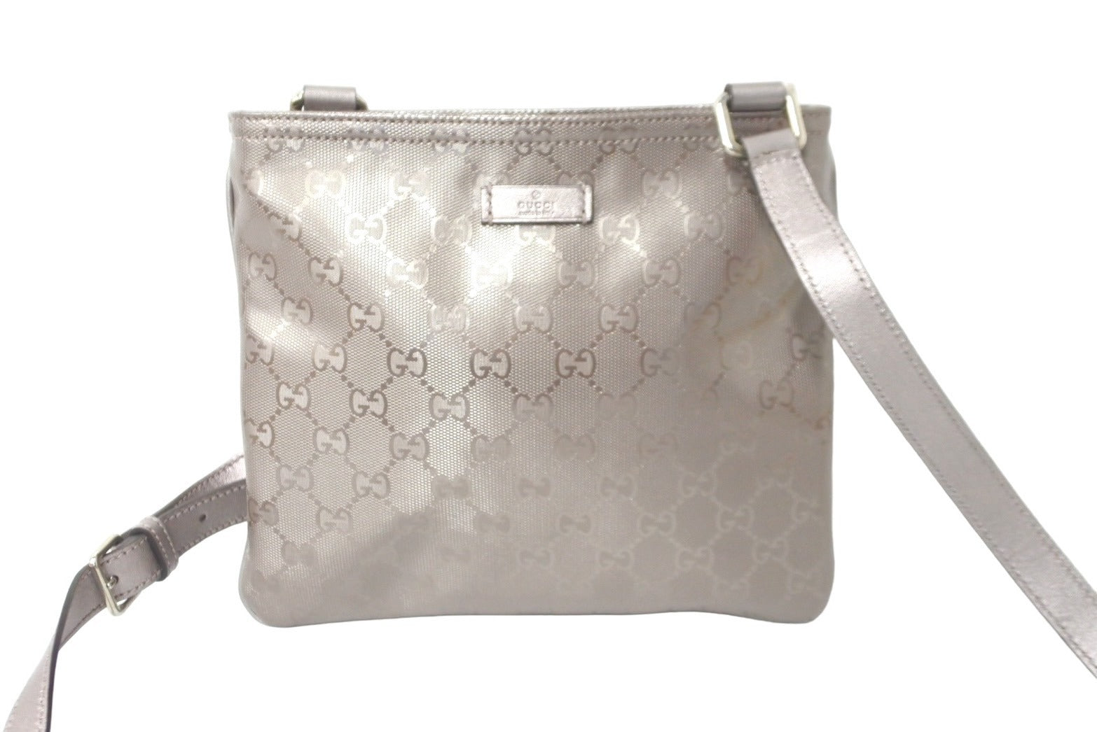 極美品 GUCCI グッチ ショルダーバッグ ベージュ GGインプリメ 201538 極美品 GUCCI グッチ ショルダーバッグ ベージュ GGインプリメ 201538