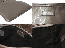 Load image into Gallery viewer, 極美品 GUCCI グッチ ショルダーバッグ ベージュ GGインプリメ 201538 シルバー金具 PVC レザー 中古 59896