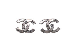CHANEL シャネル ピアス ココマーク ヴィンテージ ロゴ シルバー金具 良品 中古 59920