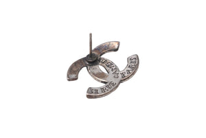 CHANEL シャネル ピアス ココマーク ヴィンテージ ロゴ シルバー金具 良品 中古 59920