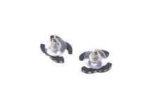 Load image into Gallery viewer, CHANEL シャネル ピアス ココマーク ラインストーン ブラック シルバー金具 04A 美品 中古 59931