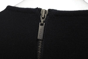 FOXEY フォクシー ジップチュニック ブラック コットン ポリエステル サイズ38 34422-KATFY04TM 美品 中古 59941