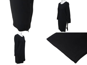 FOXEY フォクシー ジップチュニック ブラック コットン ポリエステル サイズ38 34422-KATFY04TM 美品 中古 59941