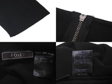 Load image into Gallery viewer, FOXEY フォクシー ジップチュニック ブラック コットン ポリエステル サイズ38 34422-KATFY04TM 美品 中古 59941