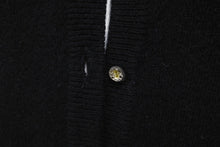 Load image into Gallery viewer, Lucien Pellat-Finet ルシアンペラフィネ カーディガン ドクロ スワロフスキー ブラック カシミヤ サイズS 美品 中古 59947