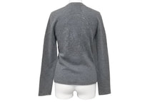 Load image into Gallery viewer, 極美品 Lucien Pellat-Finet ルシアンペラフィネ カシミヤ スカル ラインストーン カーディガン グレー サイズS 中古 59948