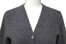 Load image into Gallery viewer, 極美品 Lucien Pellat-Finet ルシアンペラフィネ カシミヤ スカル ラインストーン カーディガン グレー サイズS 中古 59948