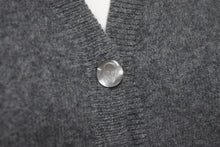 Load image into Gallery viewer, 極美品 Lucien Pellat-Finet ルシアンペラフィネ カシミヤ スカル ラインストーン カーディガン グレー サイズS 中古 59948