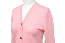 Load image into Gallery viewer, Lucien Pellat-Finet ルシアンペラフィネ カーディガン 手袋モチーフ スワロフスキー ピンク カシミヤ サイズS 美品 中古 59949