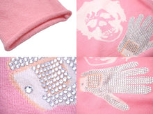 Load image into Gallery viewer, Lucien Pellat-Finet ルシアンペラフィネ カーディガン 手袋モチーフ スワロフスキー ピンク カシミヤ サイズS 美品 中古 59949