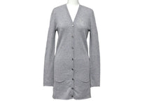 Load image into Gallery viewer, 極美品 Lucien Pellat-Finet ルシアンペラフィネ カーディガン ハート スワロフスキー グレー カシミヤ サイズS 中古 59950