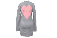 Load image into Gallery viewer, 極美品 Lucien Pellat-Finet ルシアンペラフィネ カーディガン ハート スワロフスキー グレー カシミヤ サイズS 中古 59950