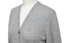 Load image into Gallery viewer, 極美品 Lucien Pellat-Finet ルシアンペラフィネ カーディガン ハート スワロフスキー グレー カシミヤ サイズS 中古 59950
