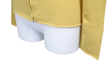 Load image into Gallery viewer, Lucien Pellat-Finet ルシアンペラフィネ カーディガン ピースマーク スパンコール イエロー カシミヤ サイズS 美品 中古 59951