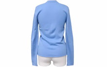 Load image into Gallery viewer, Lucien Pellat-Finet ルシアンペラフィネ カーディガン 胸ポケット ドクロモチーフ ブルー カシミヤ サイズS 美品 中古 59953