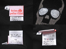 Load image into Gallery viewer, Lucien Pellat-Finet ルシアンペラフィネ カーディガン スワロフスキー ドクロモチーフ ブラック カシミヤ サイズS 美品 中古 59954