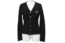 Load image into Gallery viewer, Lucien Pellat-Finet ルシアンペラフィネ カーディガン スワロフスキー ドクロモチーフ ブラック カシミヤ サイズS 美品 中古 59954