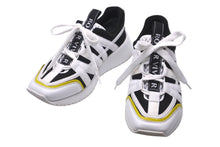 Load image into Gallery viewer, ROGER VIVIER ロジェヴィヴィエ スニーカー ラバー メッシュ ロゴ ブラック ホワイト イエロー サイズ35 1/2 美品 中古 59972